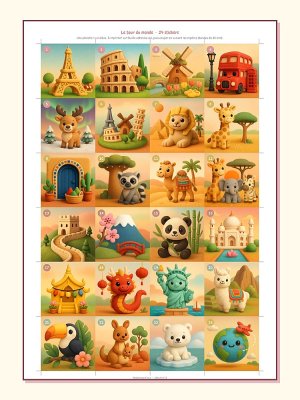 Album à collectionner n° 2 : Le tour du monde