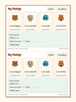 Barnaby's Feelings: Premier livre de la méthode