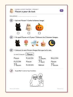 Petites lectures : Flocon, le petit fantôme