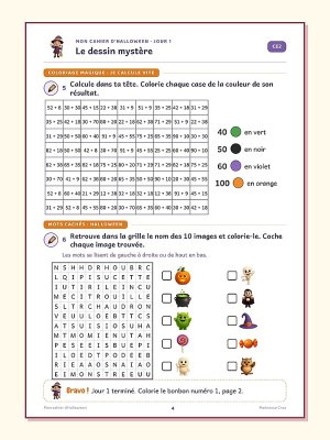Cahier de vacances d'Halloween : CE2