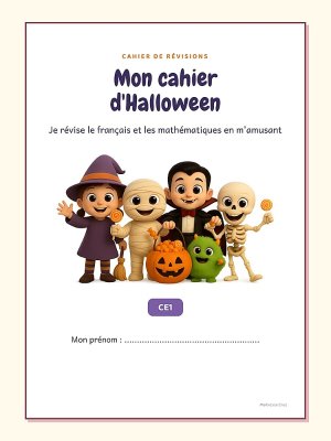 Cahier de vacances d'Halloween : CE1