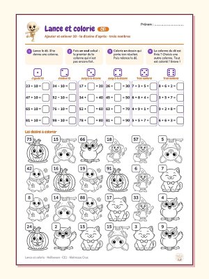 Jeux de maths d'Halloween